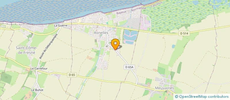 localisation de l'entreprise MONSIEUR BERTRAND LE ROSSIGNOL  ASNELLES