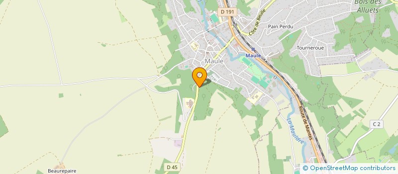 localisation de l'entreprise MONSIEUR BERTRAND LE TAILLANDIER DE GABORY  MAULE