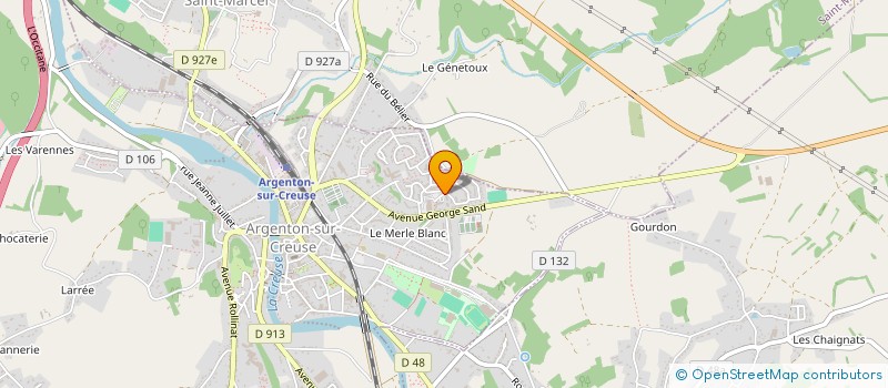 localisation de l'entreprise MONSIEUR BERTRAND LEBERT à ARGENTON-SUR-CREUSE