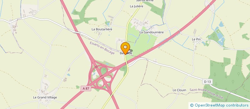 localisation de l'entreprise MONSIEUR BERTRAND LEBOEUF à ESSARTS-EN-BOCAGE