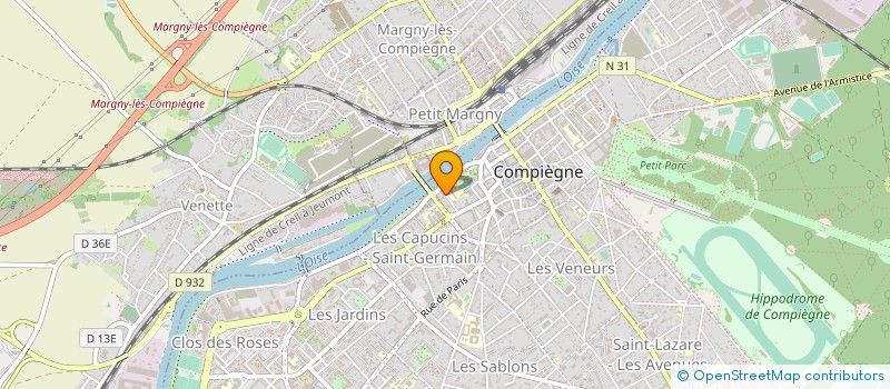 localisation de l'entreprise MONSIEUR BERTRAND LEBRUN  COMPIEGNE