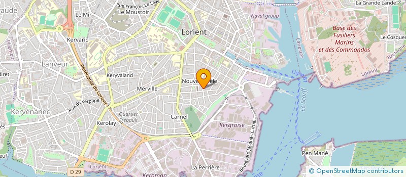 localisation de l'entreprise MONSIEUR BERTRAND LECLERCQ  LORIENT