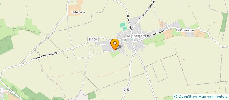 localisation de l'entreprise MONSIEUR BERTRAND LEDUE  AUPPEGARD