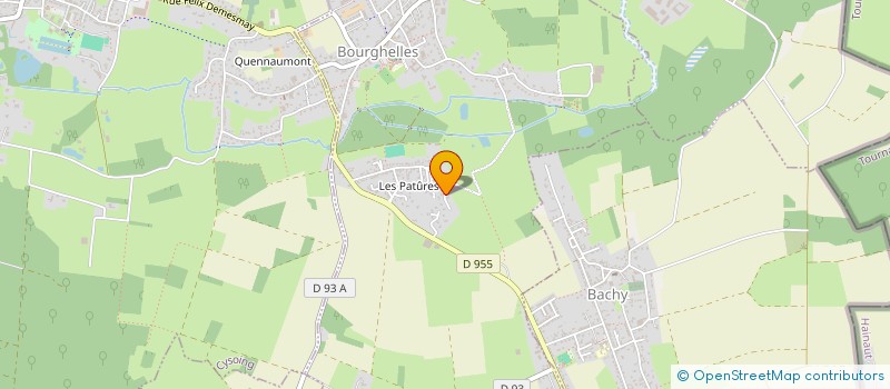 localisation de l'entreprise MONSIEUR BERTRAND LEFEBVRE  BOURGHELLES