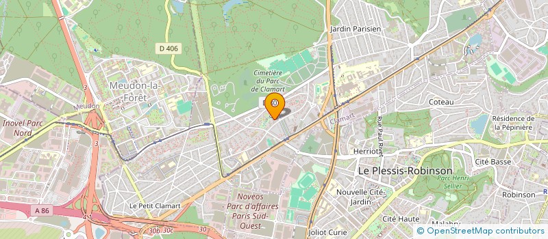 localisation de l'entreprise MONSIEUR BERTRAND LEGRIX  CLAMART