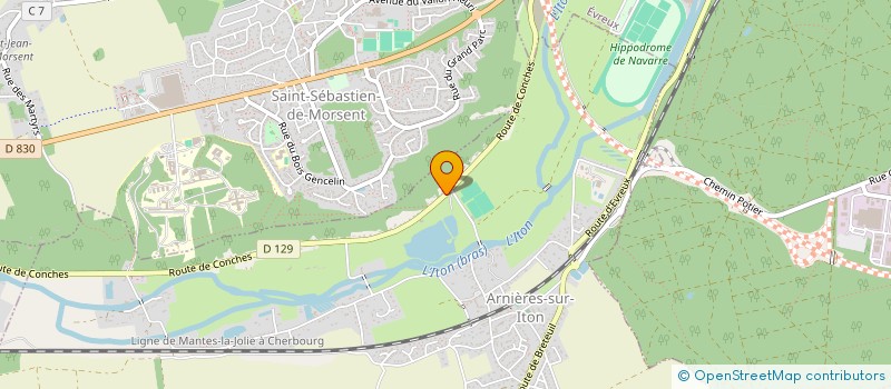 localisation de l'entreprise MONSIEUR BERTRAND LEGUILLIER  ARNIERES-SUR-ITON