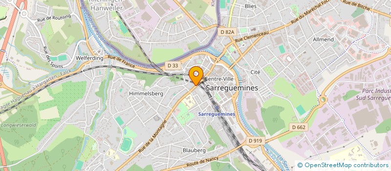 localisation de l'entreprise MONSIEUR BERTRAND LEITNER  SARREGUEMINES