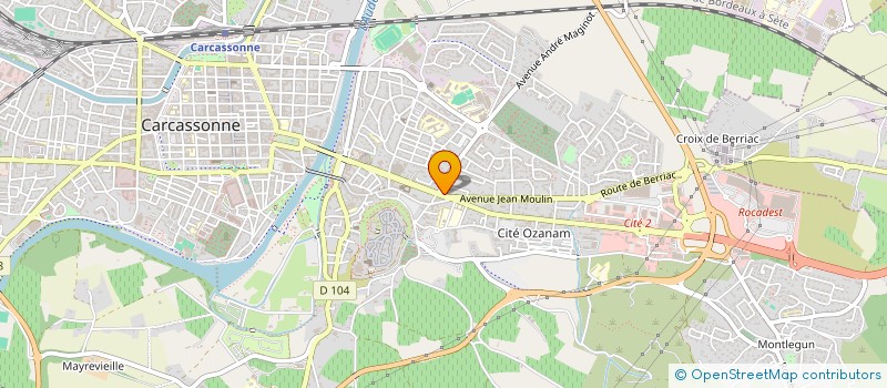 localisation de l'entreprise MONSIEUR BERTRAND LELOUCHE  CARCASSONNE