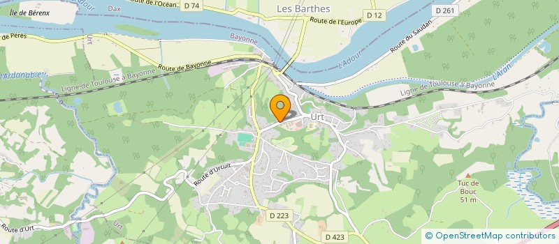 localisation de l'entreprise MONSIEUR BERTRAND LEMAIRE  URT