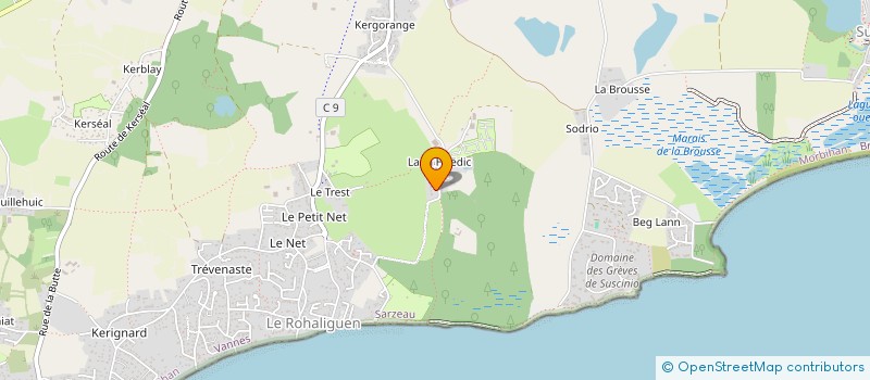 localisation de l'entreprise MONSIEUR BERTRAND LEMESLE  SARZEAU