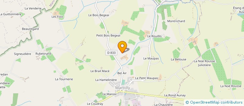 localisation de l'entreprise MONSIEUR BERTRAND LEMONNIER à MANTILLY