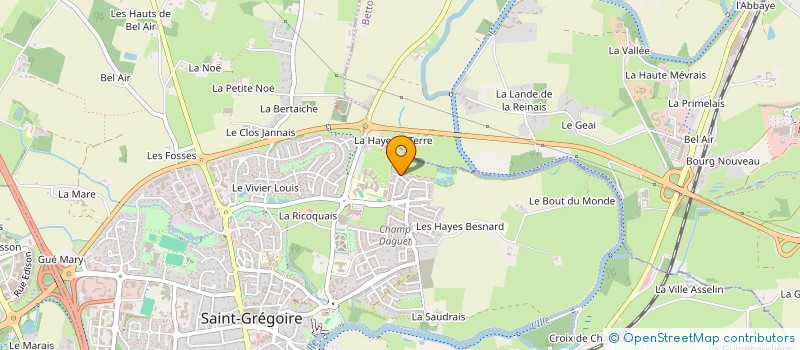 localisation de l'entreprise MONSIEUR BERTRAND LEPAGE à SAINT-GREGOIRE