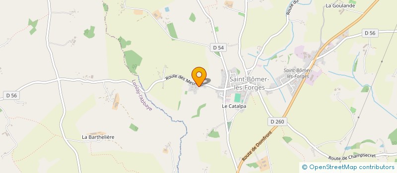 localisation de l'entreprise MONSIEUR BERTRAND LEPELTIER à SAINT-BOMER-LES-FORGES