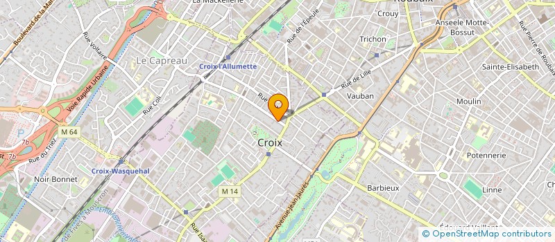 localisation de l'entreprise MONSIEUR BERTRAND LEROY à CROIX