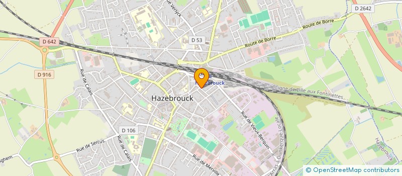 localisation de l'entreprise MONSIEUR BERTRAND LETOMBE à HAZEBROUCK