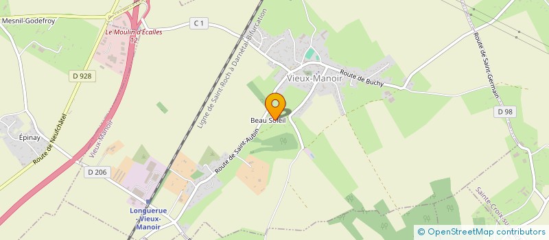 localisation de l'entreprise MONSIEUR BERTRAND LEVASSEUR  VIEUX-MANOIR