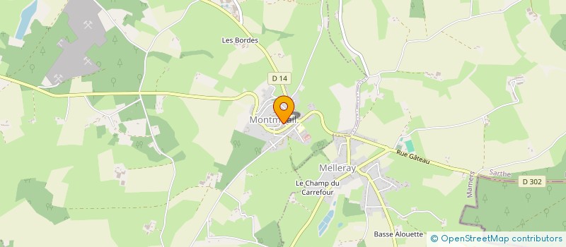 localisation de l'entreprise MONSIEUR BERTRAND LIFFORT DE BUFFEVENT  MONTMIRAIL