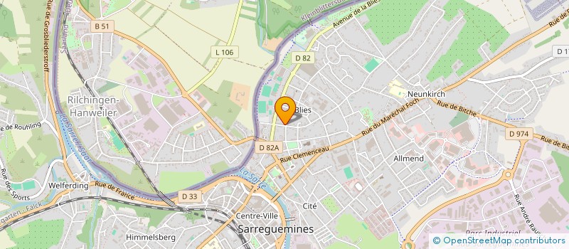 localisation de l'entreprise MONSIEUR BERTRAND LIMBACH  SARREGUEMINES