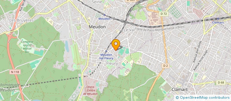 localisation de l'entreprise MONSIEUR BERTRAND LISBONIS  MEUDON