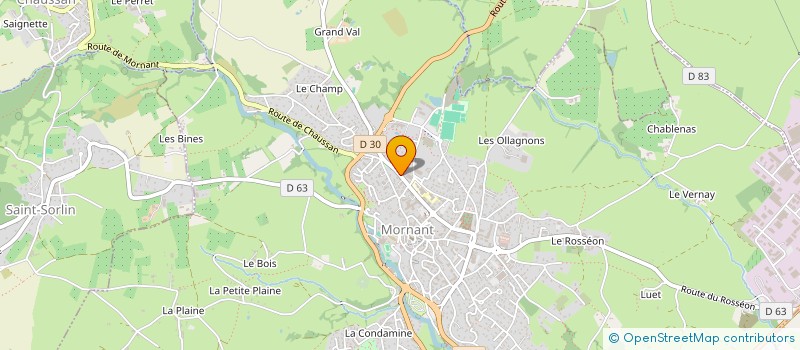 localisation de l'entreprise MONSIEUR BERTRAND LONGATTE  MORNANT