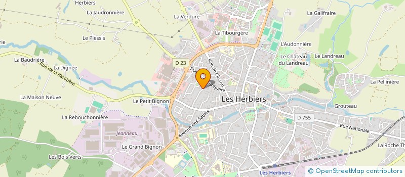 localisation de l'entreprise MONSIEUR BERTRAND LOTTE  LES HERBIERS