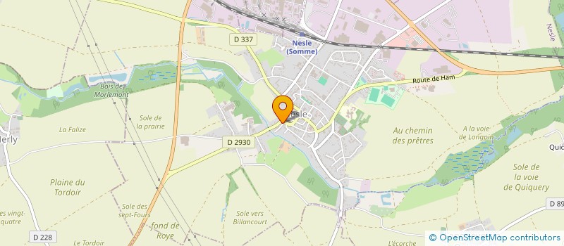 localisation de l'entreprise MONSIEUR BERTRAND LOUIS à NESLE
