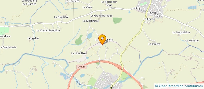 localisation de l'entreprise MONSIEUR BERTRAND LOUIS  VEZINS