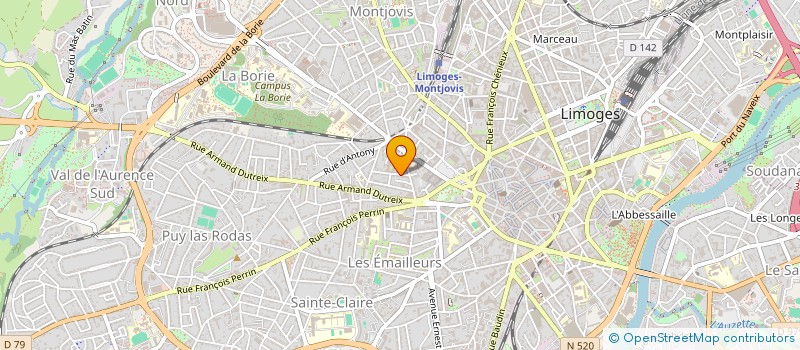 localisation de l'entreprise MONSIEUR BERTRAND LOUVIEAUX à LIMOGES