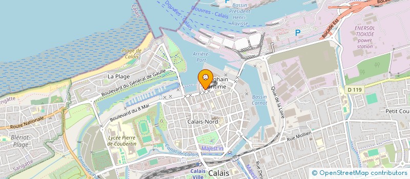 localisation de l'entreprise MONSIEUR BERTRAND LOVERGNE à CALAIS