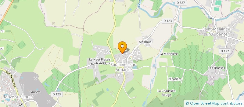 localisation de l'entreprise MONSIEUR BERTRAND LUCAS à SOULAINES-SUR-AUBANCE