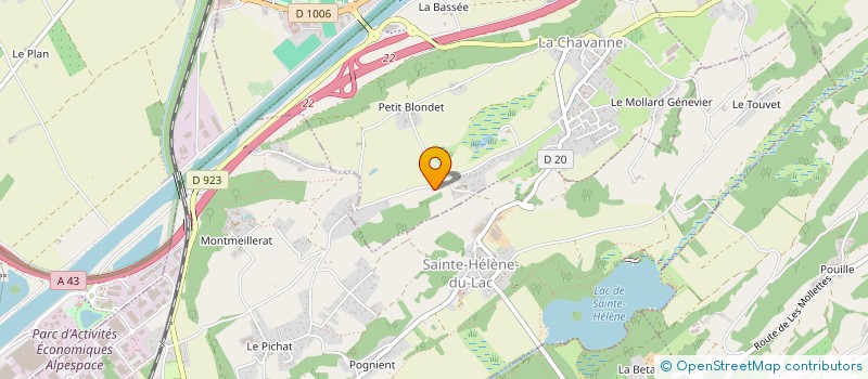 localisation de l'entreprise MONSIEUR BERTRAND MACHETTO  LA CHAVANNE