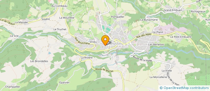 localisation de l'entreprise MONSIEUR BERTRAND MALINGREY  PELUSSIN