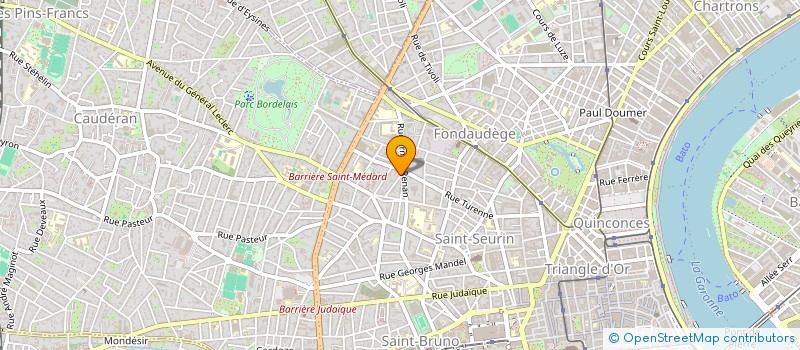 localisation de l'entreprise MONSIEUR BERTRAND MARCILHACY  BORDEAUX