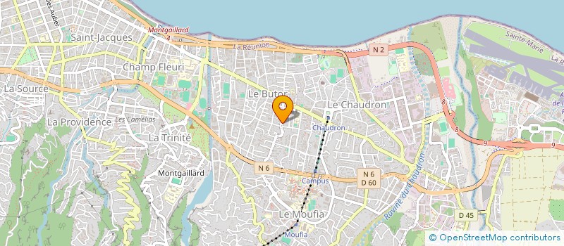 localisation de l'entreprise MONSIEUR BERTRAND MARIE  SAINT-DENIS