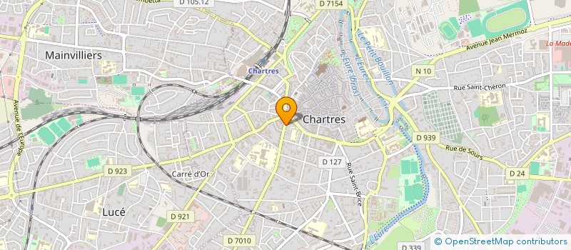 localisation de l'entreprise MONSIEUR BERTRAND MAROLLEAU à CHARTRES