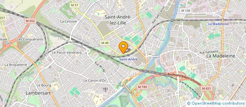 localisation de l'entreprise MONSIEUR BERTRAND MARTIN à SAINT-ANDRE-LEZ-LILLE