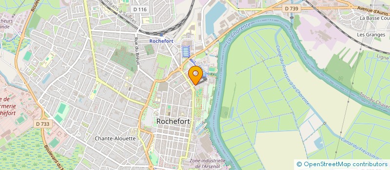 localisation de l'entreprise MONSIEUR BERTRAND MARTIN  ROCHEFORT