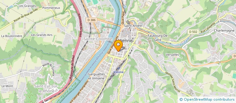 localisation de l'entreprise MONSIEUR BERTRAND MARTINET  VIENNE