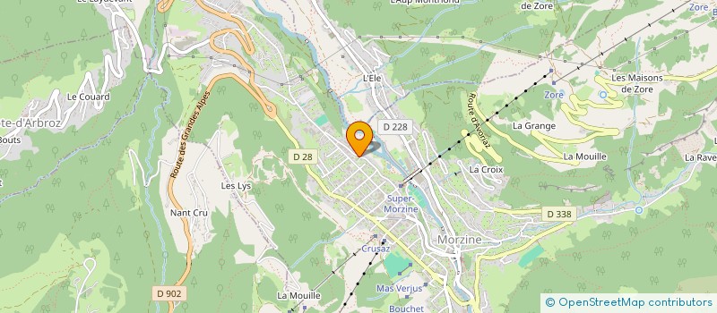 localisation de l'entreprise MONSIEUR BERTRAND MARULLAZ  MORZINE