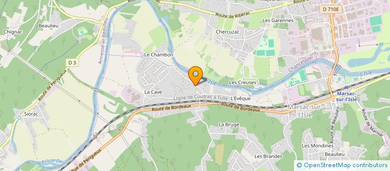 localisation de l'entreprise MONSIEUR BERTRAND MATHIS  MARSAC-SUR-L'ISLE