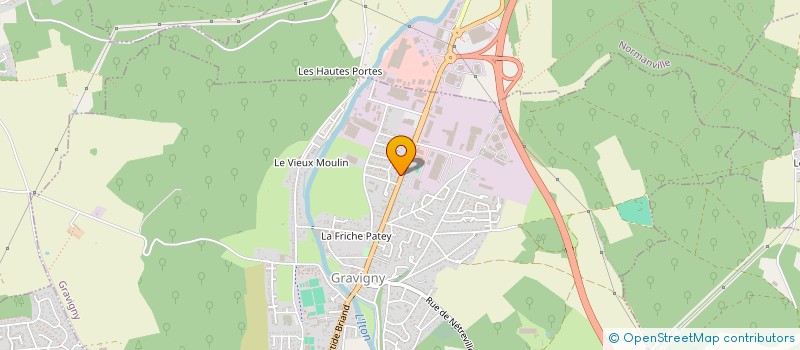 localisation de l'entreprise MONSIEUR BERTRAND MATHURIN à GRAVIGNY