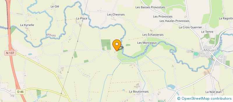 localisation de l'entreprise MONSIEUR BERTRAND MAUDET  DERVAL