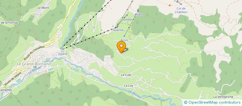 localisation de l'entreprise MONSIEUR BERTRAND MAULET  LE GRAND-BORNAND