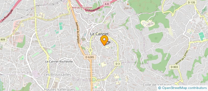 localisation de l'entreprise MONSIEUR BERTRAND MAURICE à LE CANNET