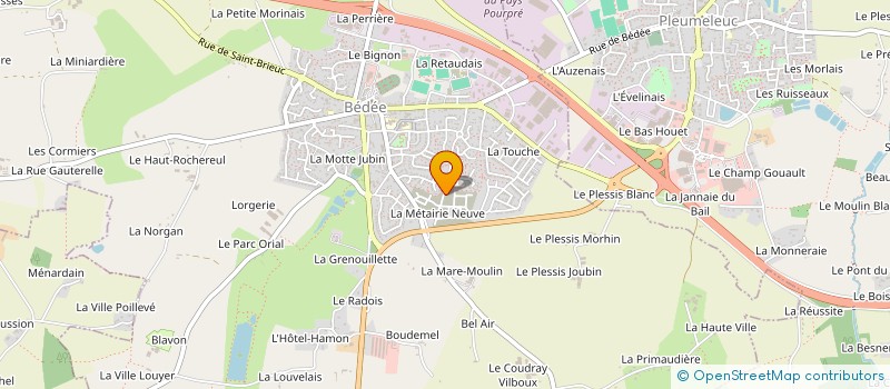 localisation de l'entreprise MONSIEUR BERTRAND MAUVILLAIN  BEDEE