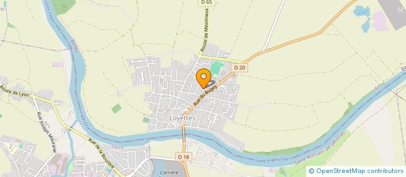 localisation de l'entreprise MONSIEUR BERTRAND MAZAUD  LOYETTES