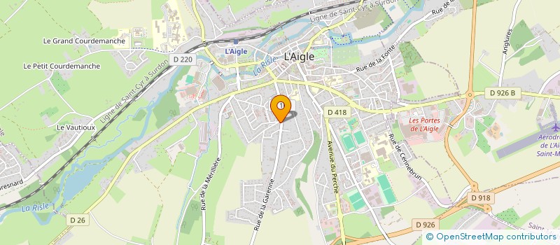 localisation de l'entreprise MONSIEUR BERTRAND MERIMEE à L'AIGLE