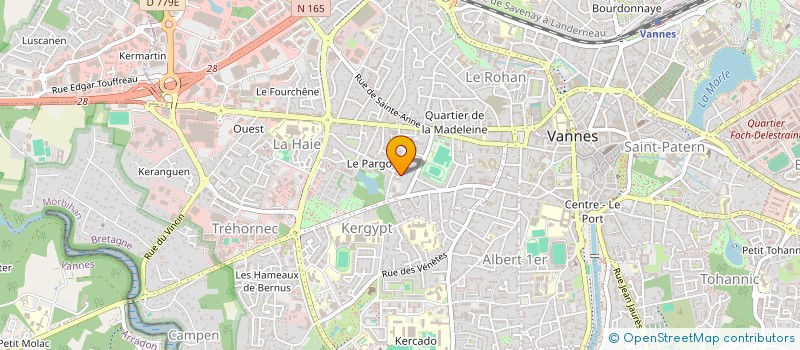 localisation de l'entreprise MONSIEUR BERTRAND MERLET à VANNES