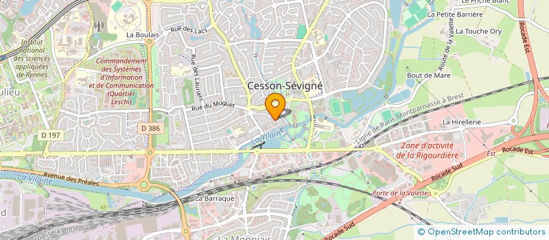 localisation de l'entreprise MONSIEUR BERTRAND MERLY  CESSON-SEVIGNE