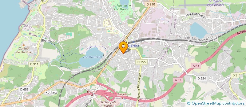 localisation de l'entreprise MONSIEUR BERTRAND MEZAN DE MALARTIC  BIARRITZ